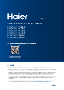 Bruksanvisning Haier HMK1P-800Y-NT440X2 Lumenia Solpanel