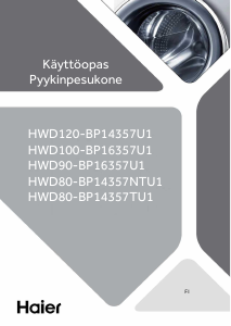 Käyttöohje Haier HWD80-BP14357TU1 Kuivaava pesukone