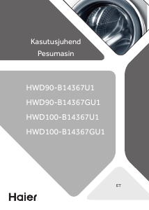 Kasutusjuhend Haier HWD90-B14367U1 Kuivatiga pesumasin