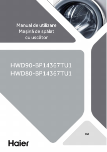 Manual Haier HWD90-BP14367TU1 Mașină de spalat cu uscator