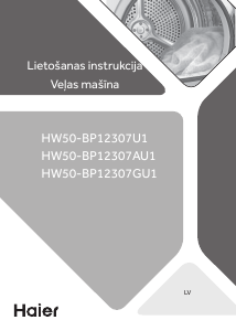Rokasgrāmata Haier HW50-BP12307U1 Veļas mašīna