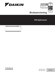 Bruksanvisning Daikin ATXF25G5V1B Luftkonditionering