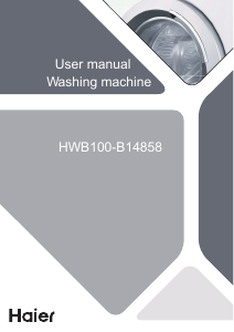 Bruksanvisning Haier HWB100-B14858GU1 Tvättmaskin