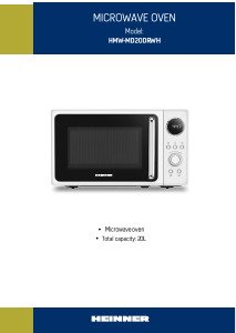 Manual Heinner HMW-MD20DRWH Cuptor cu microunde