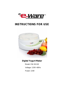 Manual E-Ware EW-5K102 Yoghurt Maker