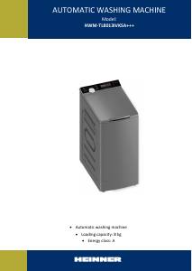 Bruksanvisning Heinner HWM-TL8013IVKSA+++ Tvättmaskin