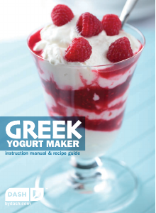 Manual Dash DGY001 Greek Yoghurt Maker