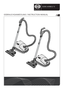 Bedienungsanleitung Sebo Airbelt E1 Staubsauger