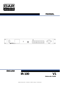 Handleiding DAP Audio IR-100 