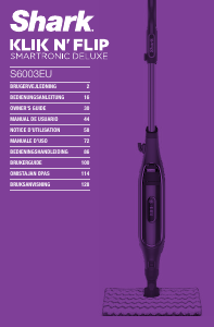 Manual Shark S6003EU Klik n Flip Smartronic Deluxe Steam Cleaner