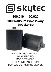 Bedienungsanleitung Skytec 100020 Lautsprecher
