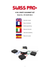 Manual de uso Swiss Pro+ SP-GOUR1400.4 Raclette grill
