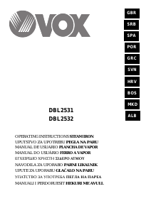 Manual de uso Vox DBL2531 Plancha