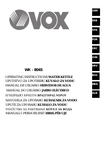 Bruksanvisning Vox WK8045 Vattenkokare