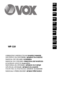 Εγχειρίδιο Vox WF110 Κατασκευαστής βαφλών