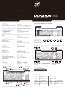 Manual Cougar Ultimus RGB Keyboard