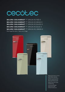 Manual Cecotec Bolero CoolMarket TT Origin 95 Green E Refrigerator