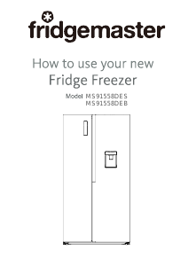 Bruksanvisning Fridgemaster MS91558DES Kyl-frys