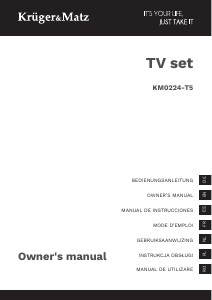 Bruksanvisning Krüger and Matz KM0224-T5 LED TV