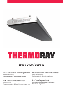 Bruksanvisning Thermoray 1500 Värmefläkt