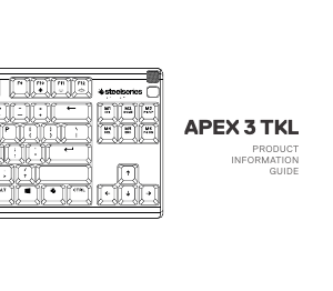 Прирачник Steelseries Apex 3 TKL Тастатура