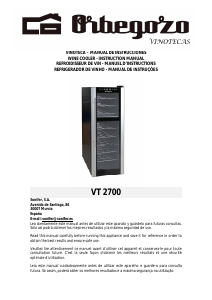 Bruksanvisning Orbegozo VT 2700 Vinkyl