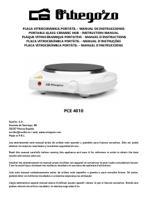 Handleiding Orbegozo PCE 4010 Kookplaat