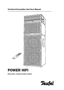 Bruksanvisning Teufel Power HiFi Högtalare