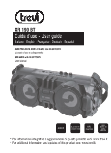 Bruksanvisning Trevi XR 190 BT Högtalare