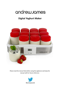 Manual Andrew James Digital Yoghurt Maker