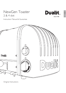 Bruksanvisning Dualit NewGen 2 Brödrost