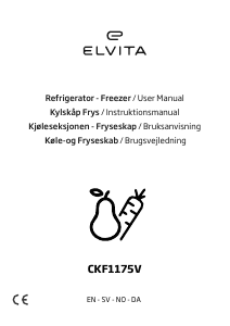 Brugsanvisning Elvita CKF1175V Køle-fryseskab