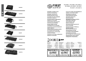 Handleiding First Austria FA-5097-1 Kookplaat