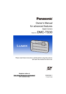 Manual Panasonic DMC-TS30 Lumix Digital Camera