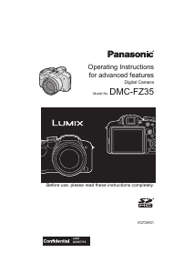 Manual Panasonic DMC-FZ35 Lumix Digital Camera