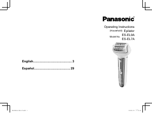 Manual de uso Panasonic ES-EL9AS Depiladora