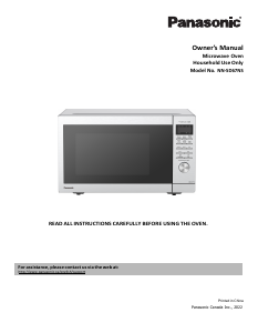 Manual Panasonic NN-CD67NS Microwave