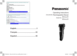 Manual de uso Panasonic ES-LL41K Afeitadora