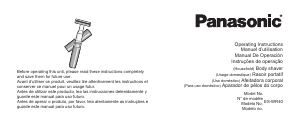 Bruksanvisning Panasonic ES-WR40V Rakapparat