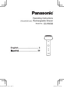 Manual de uso Panasonic ES-RM3B Afeitadora