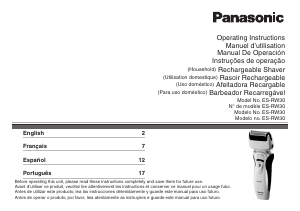 Manual de uso Panasonic ES-RW30S Afeitadora