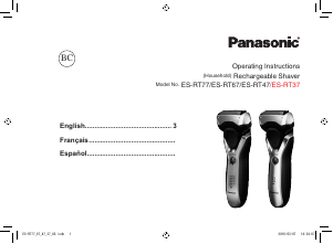 Bruksanvisning Panasonic ES-RT67S Rakapparat