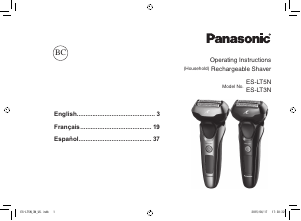 Manual de uso Panasonic ES-LT5N Afeitadora