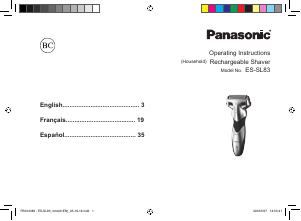 Manual de uso Panasonic ES-SL83S Afeitadora