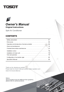 Manual TOSOT GWH09AGA-K6DNA1A/I Air Conditioner