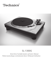 Mode d’emploi Technics SL-1300G Platine