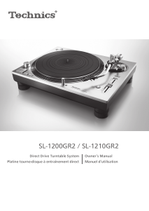 Mode d’emploi Technics SL-1200GR2 Platine