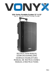 Manual de uso Vonyx VSA700 Altavoz