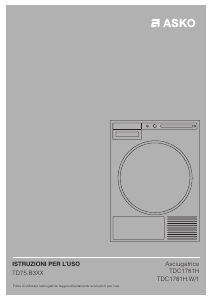 Manuale Asko TDC1781H Asciugatrice