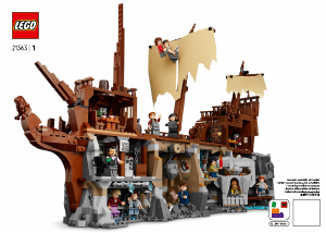 Rokasgrāmata Lego set 21363 Ideas Palaidņi un pirātu zelts